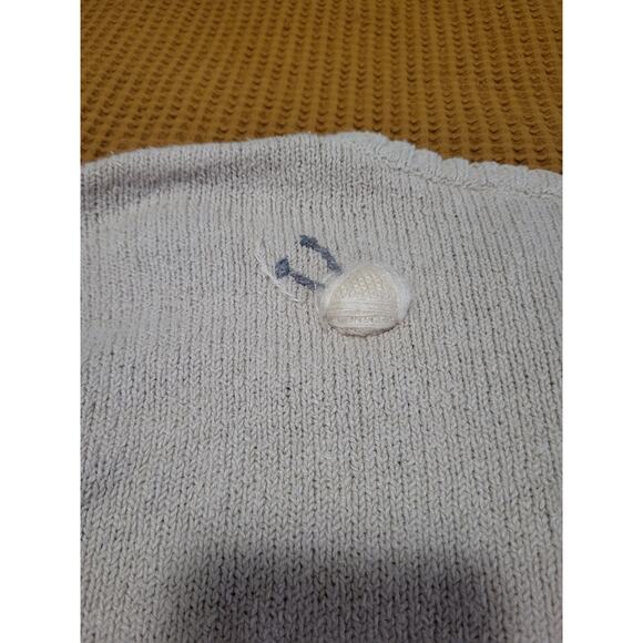 Vintage Talbots Button Sweater Detailed Crocheter Knitter Crafts Sewing GUC M - Picture 8 of 8